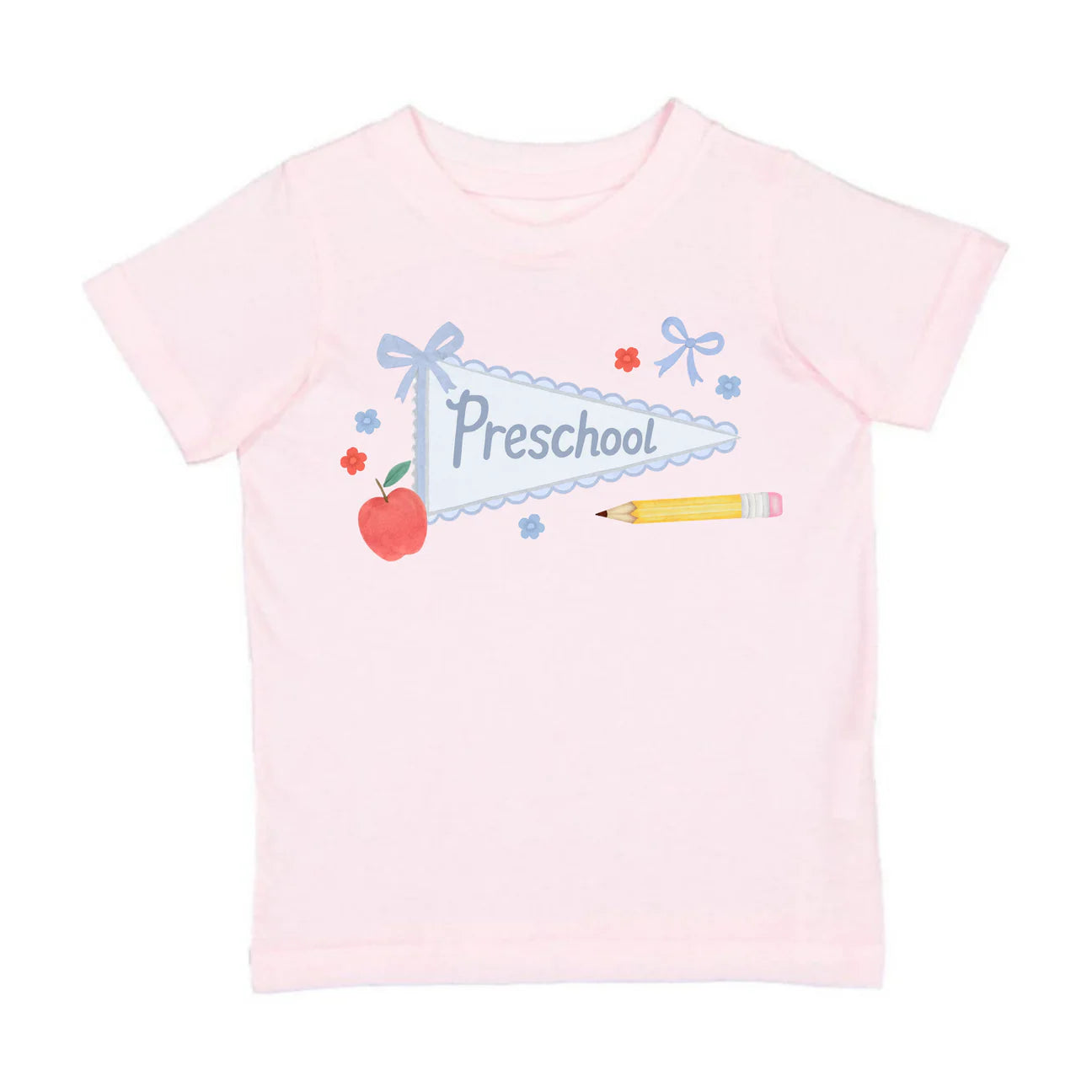 Preschool Bow Pennant Short Sleeve T-Shirt