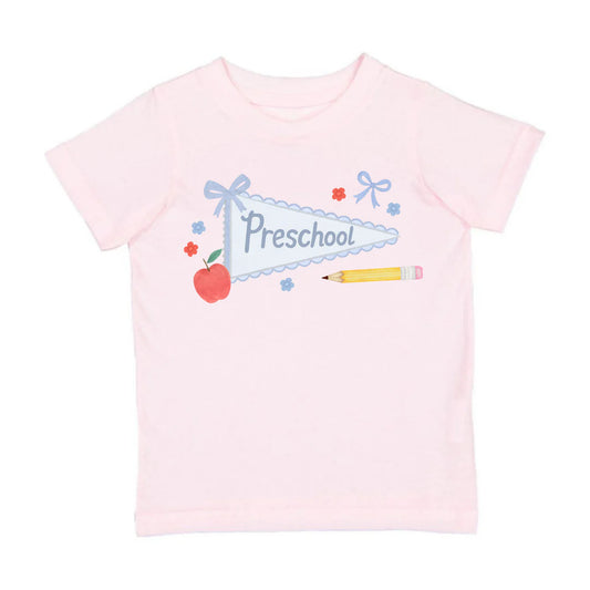 Preschool Bow Pennant Short Sleeve T-Shirt