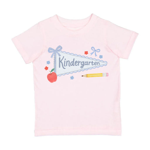 Kindergarten Bow Pennant Short Sleeve T-Shirt