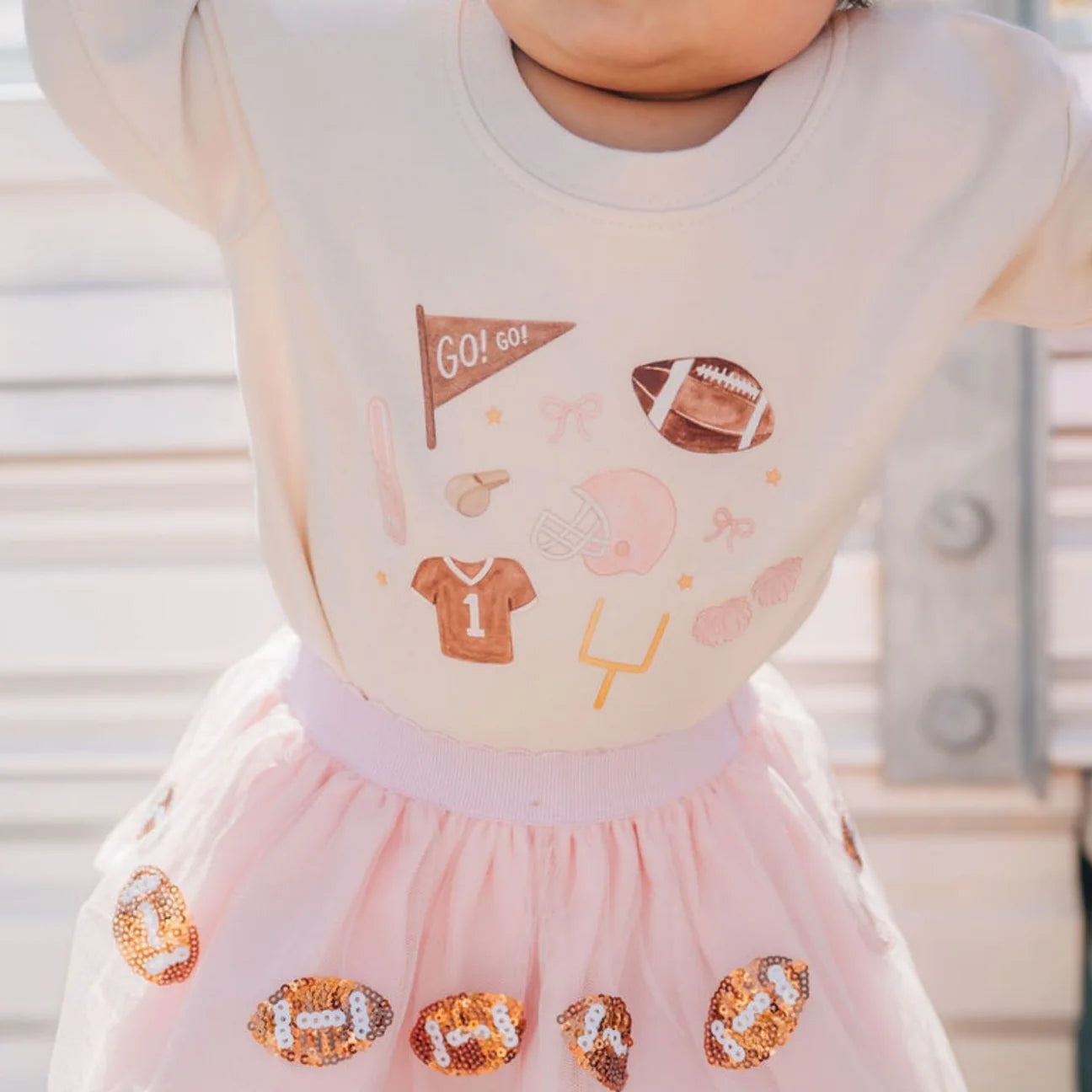 Game Day Icon Long Sleeve Romper