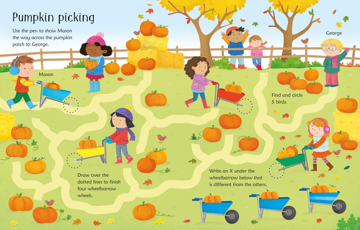 Wipe Clean Fall Activities