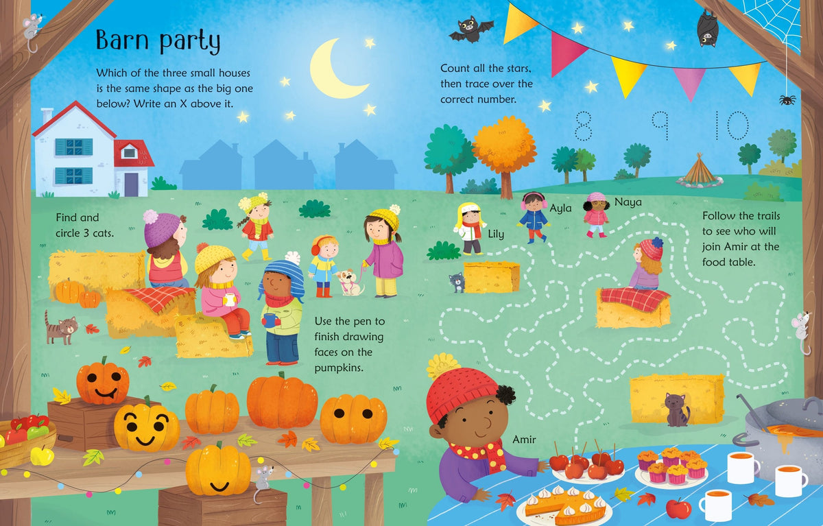 Wipe Clean Fall Activities
