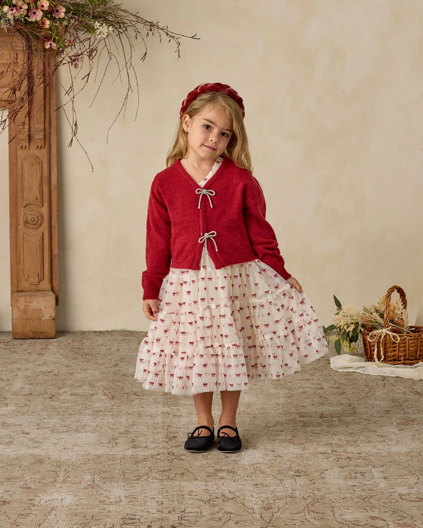 Bow Cardigan || Ruby