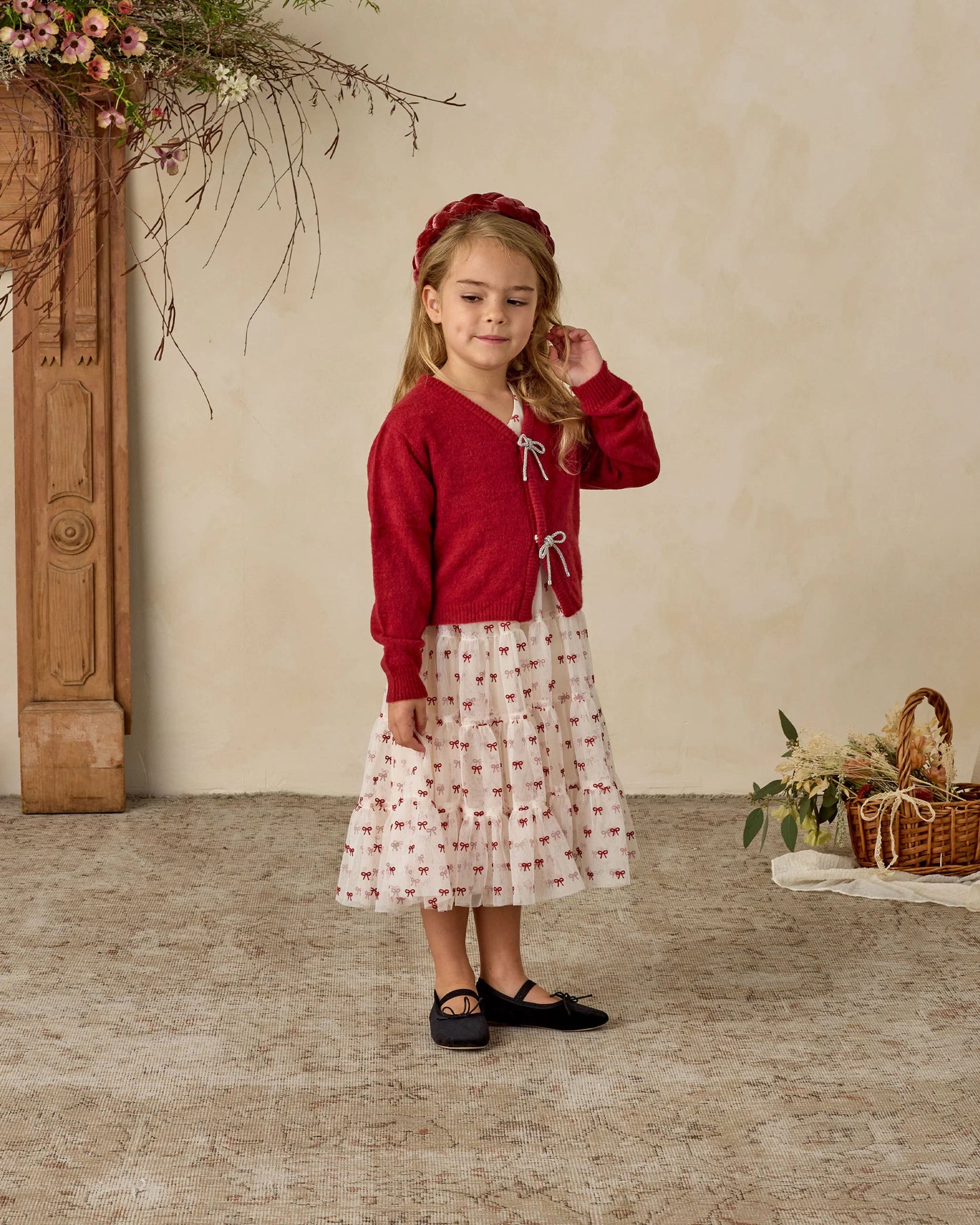 Bow Cardigan || Ruby