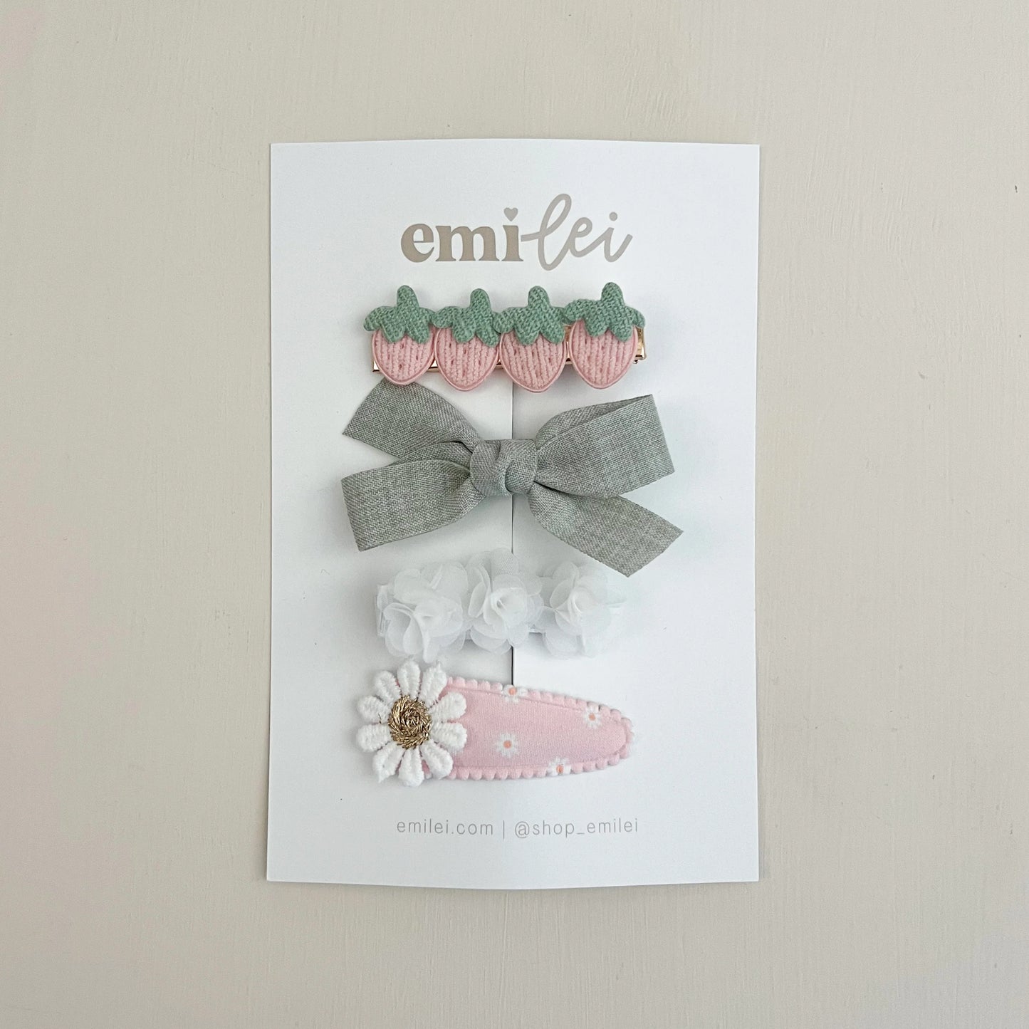 Barrette Hair Clips - Set of 4