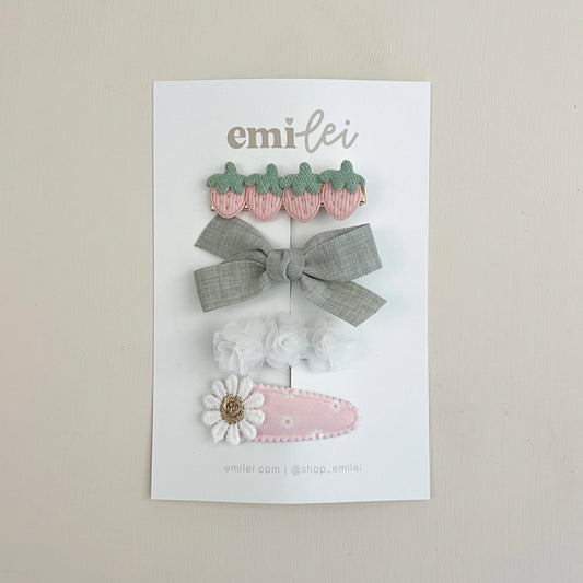 Barrette Hair Clips - Set of 4