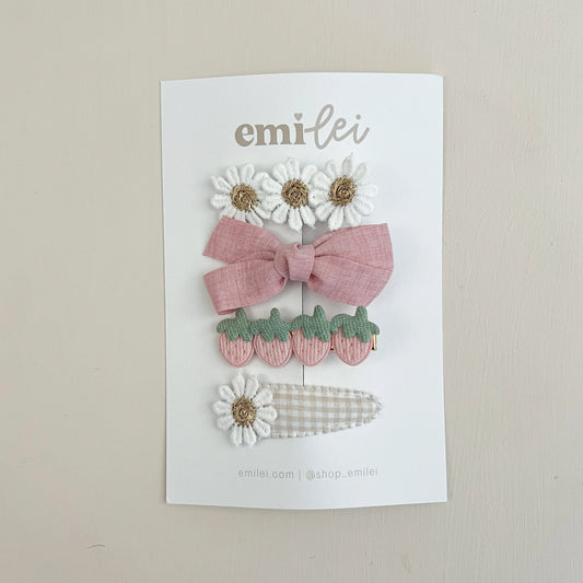 Barrette Hair Clips - Set of 4