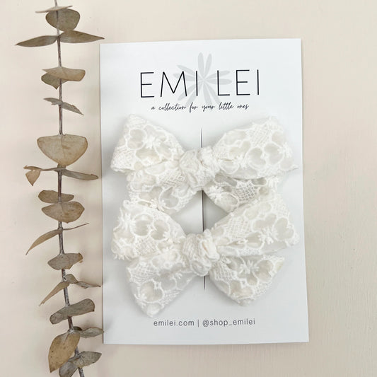 Pigtail Bow Clips