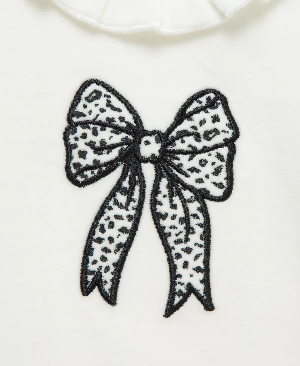 Leopard Bow Velour Pant Set