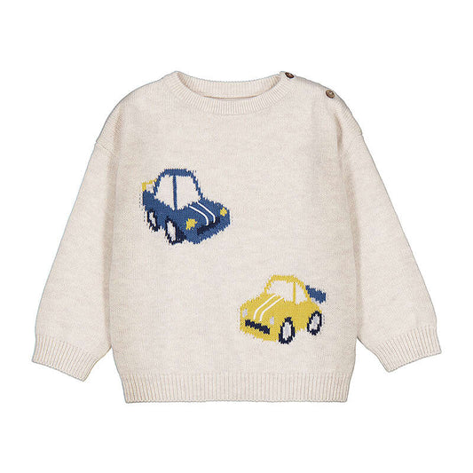 Crew Neck Sweater Cars