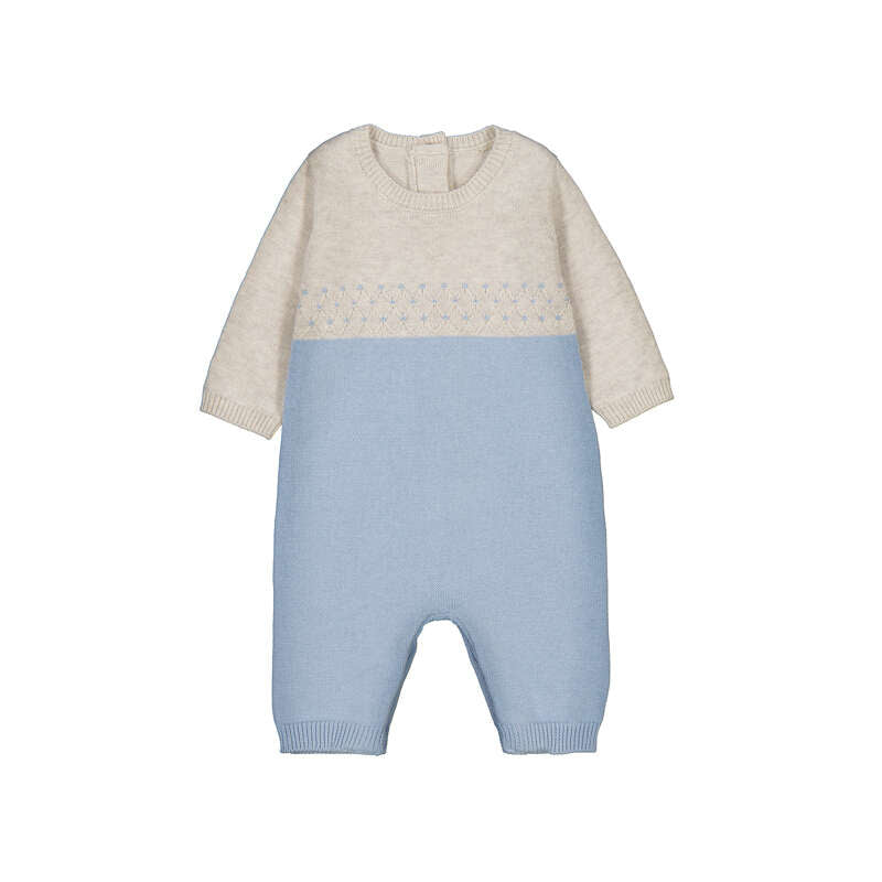 Sky Blue Knit Romper