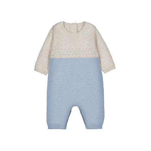Sky Blue Knit Romper