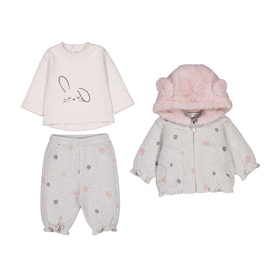 Bunny Polka Dot 3 Piece Tracksuit