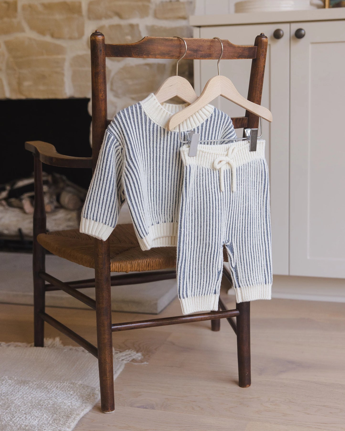 Chunky Knit Pant & Sweater Set || Ocean