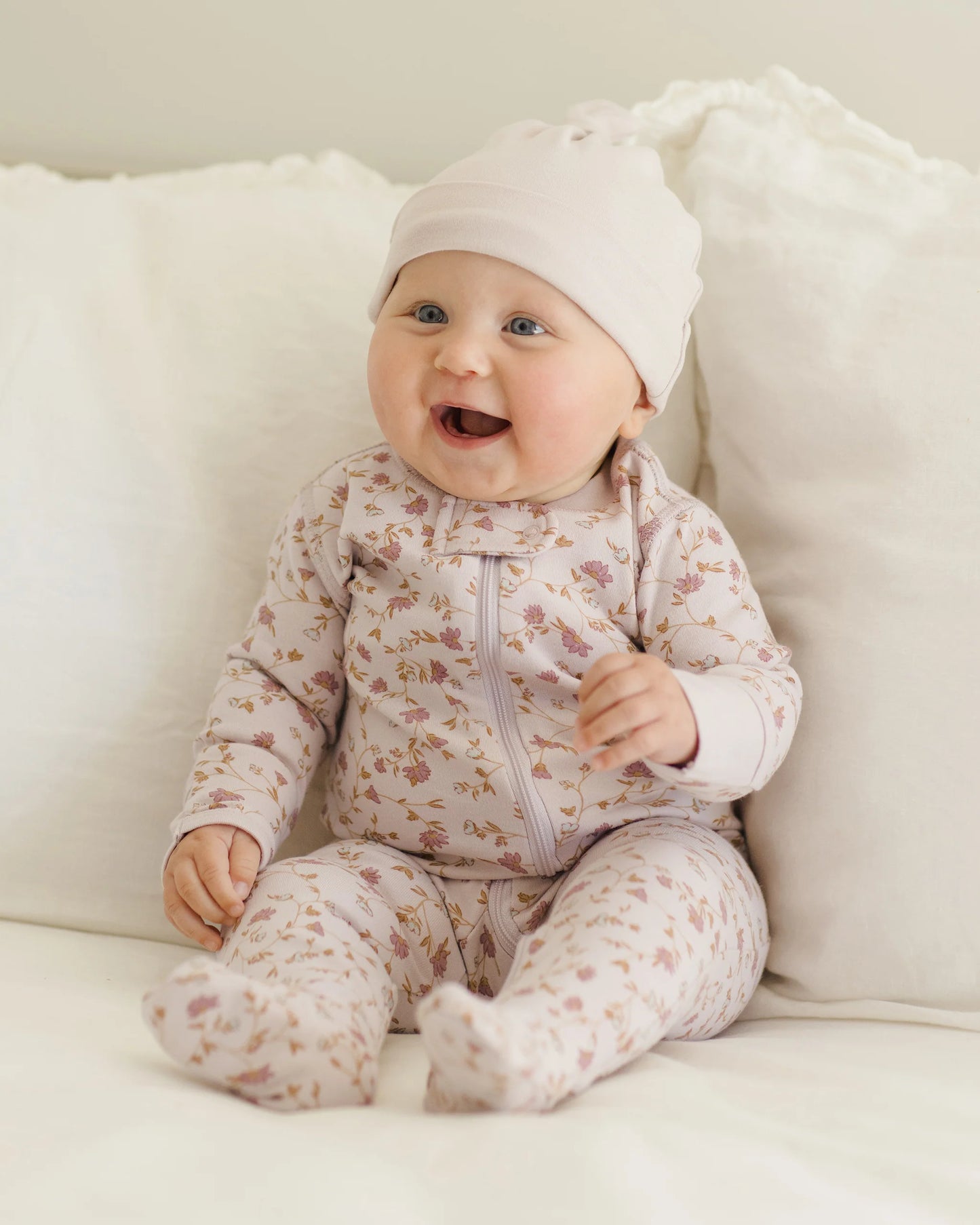 Zip Long Sleeve Sleeper Footie || Garden