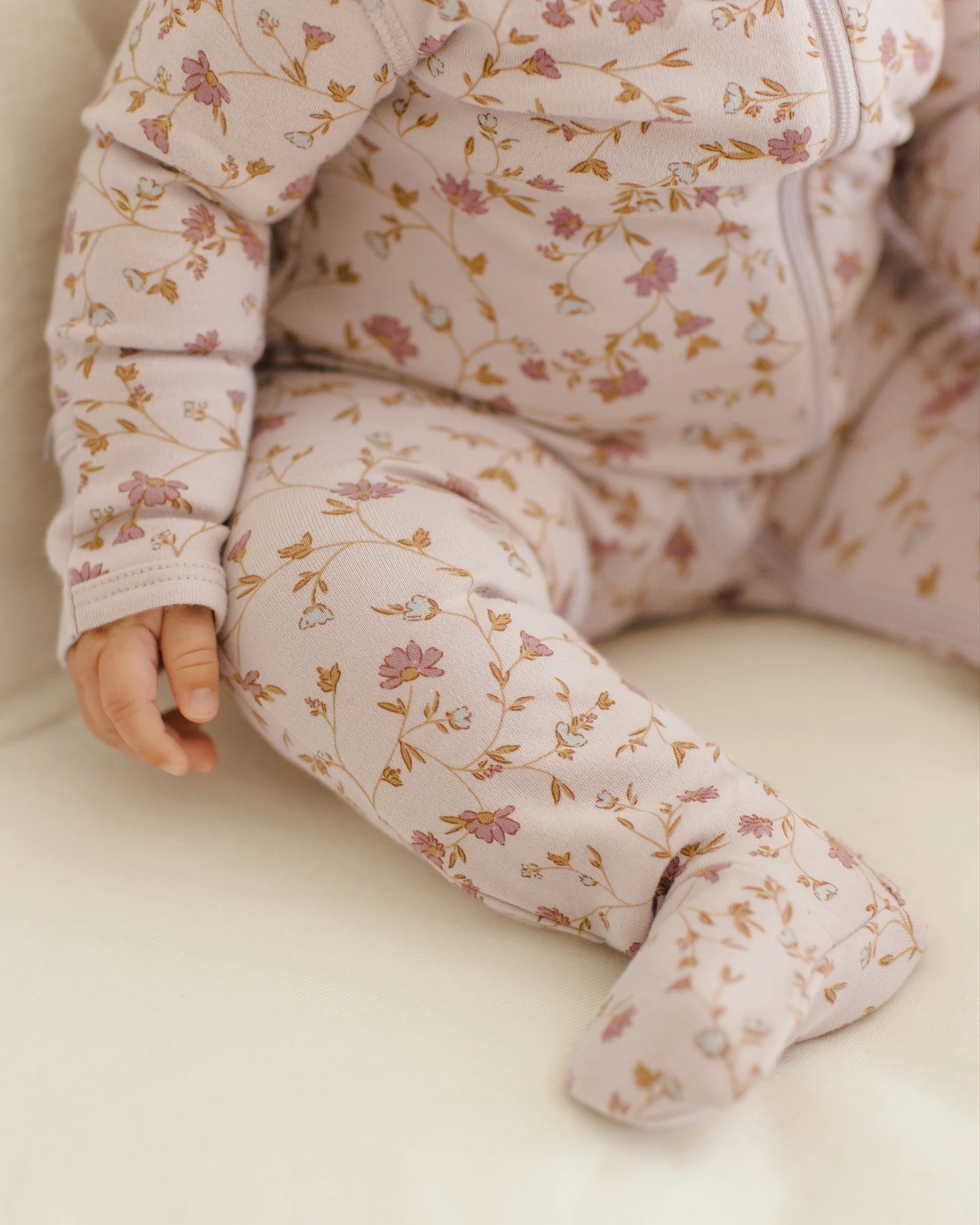 Zip Long Sleeve Sleeper Footie || Garden