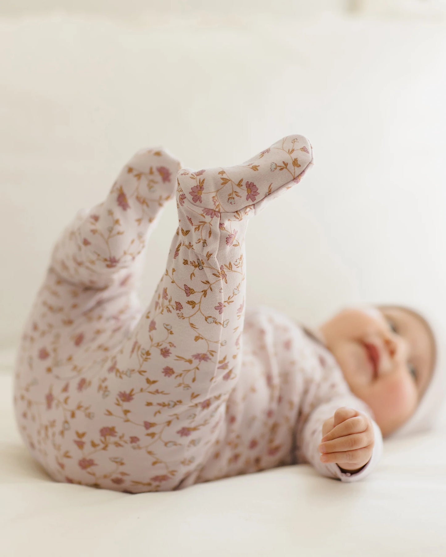 Zip Long Sleeve Sleeper Footie || Garden