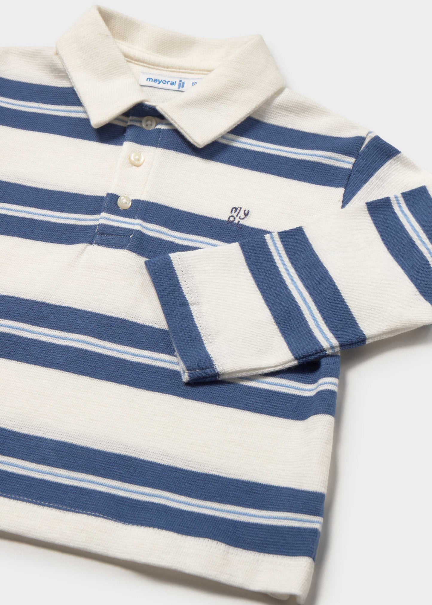 Long Sleeve Stripe Polo