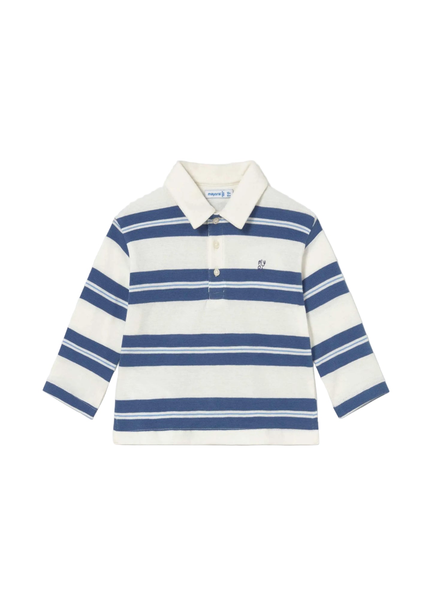 Long Sleeve Stripe Polo