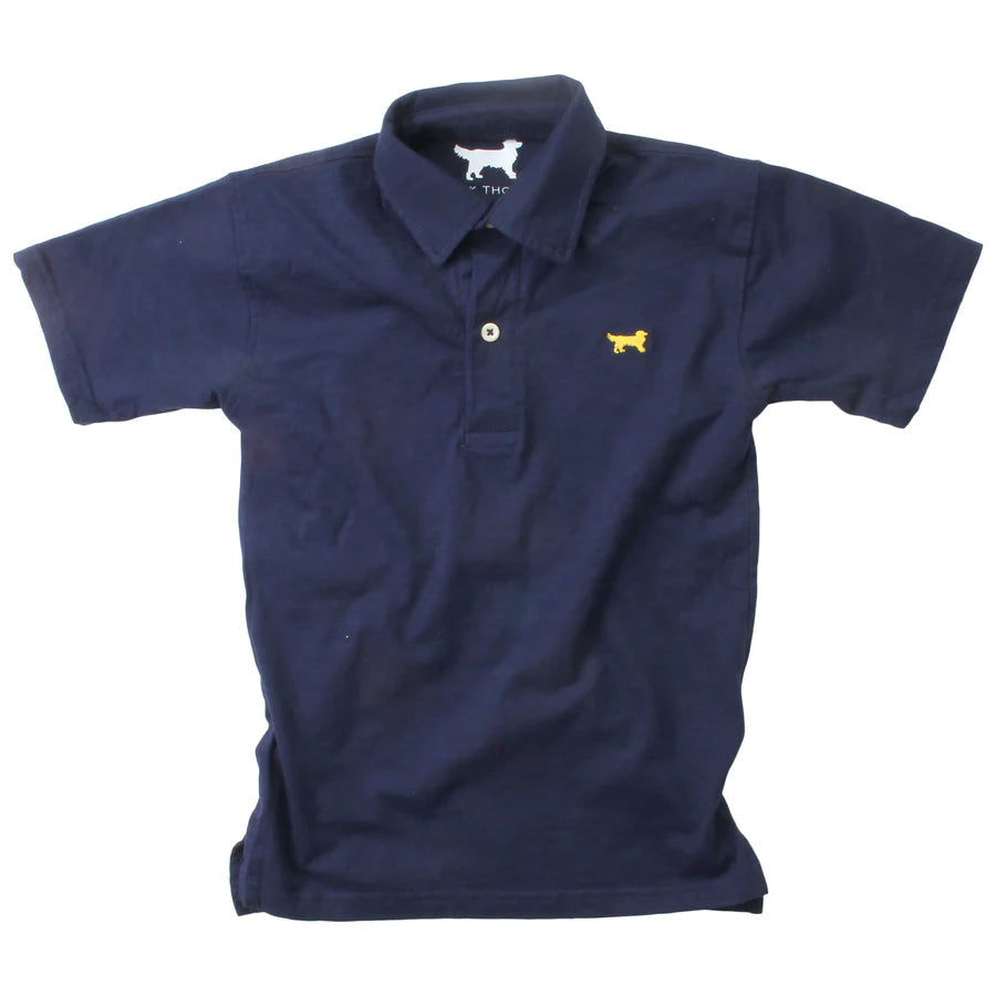 Cloudy Yarn Short Sleeve Polo