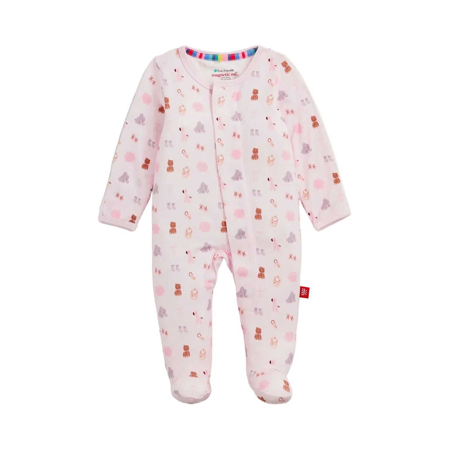 Magnetic Me Nursery Nostalgia Pink Modal Magnetic Footie