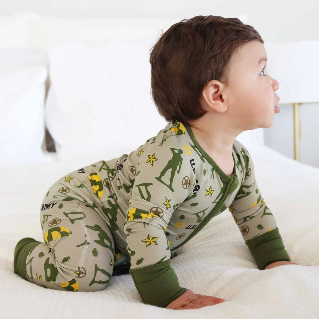 U.S. Army Convertible Zip Romper