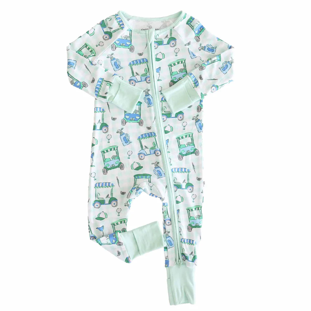 Birdie Babes Convertible Zip Romper | Green