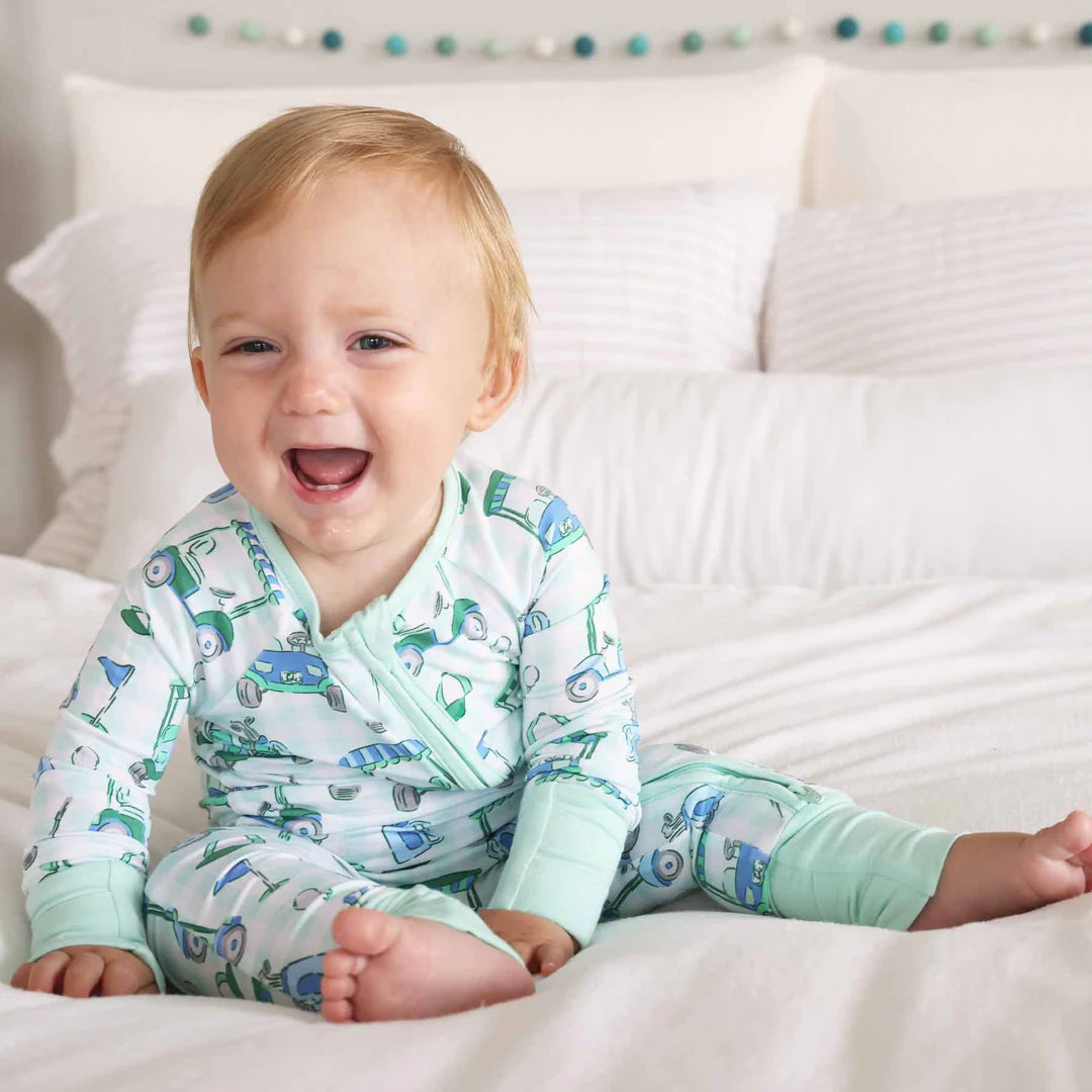 Birdie Babes Convertible Zip Romper | Green