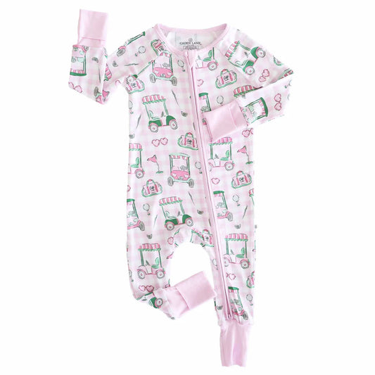Birdie Babes Convertible Zip Romper | Pink