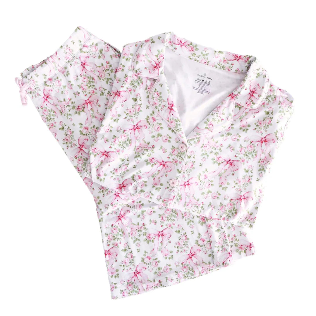 Bows in Bloom Girl’s Two Piece Flare Lounge Set
