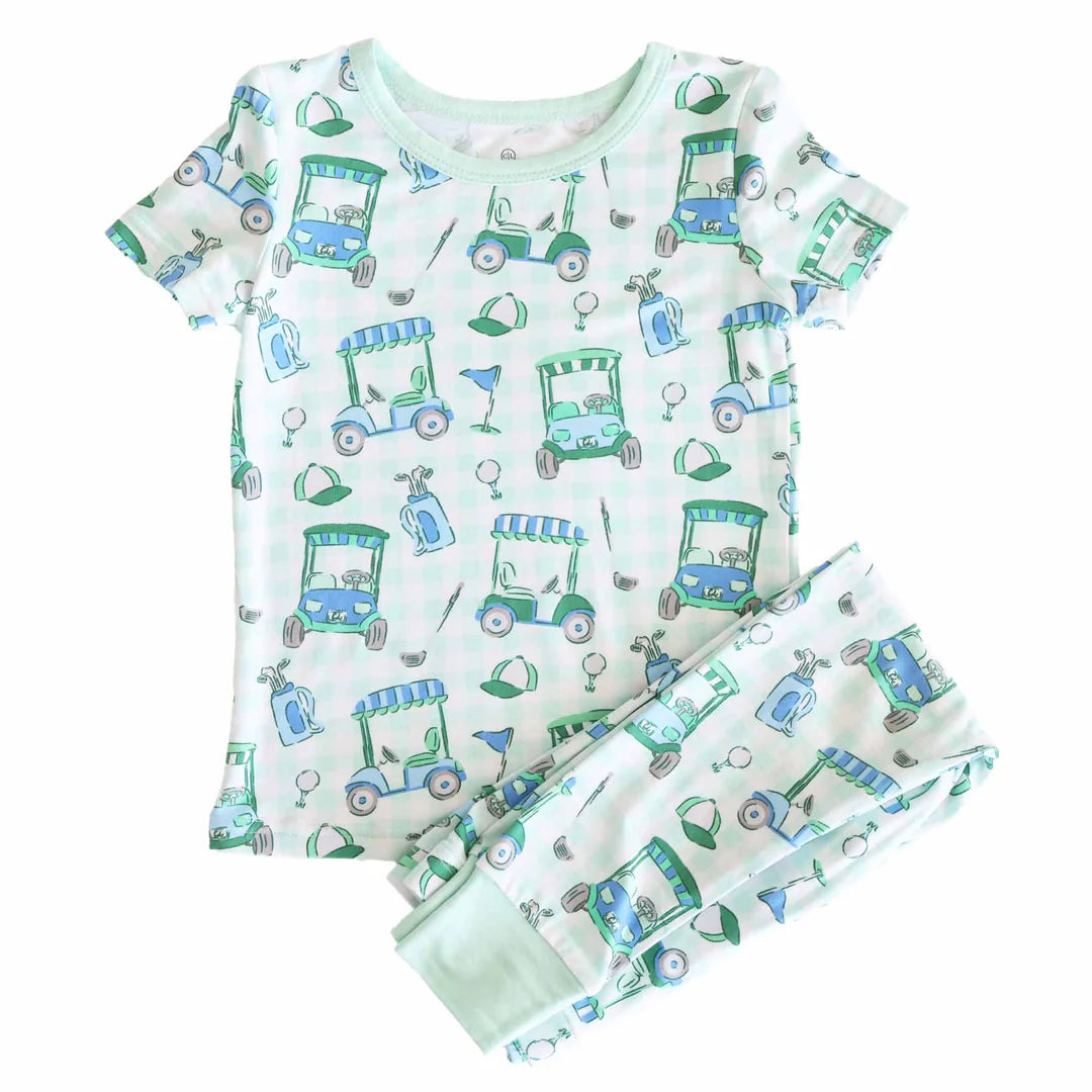 Birdie Babes Two Piece Pajama Set | Green