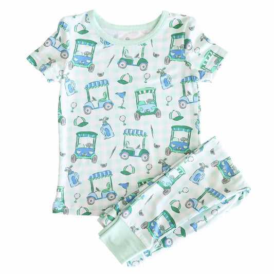Birdie Babes Two Piece Pajama Set | Green