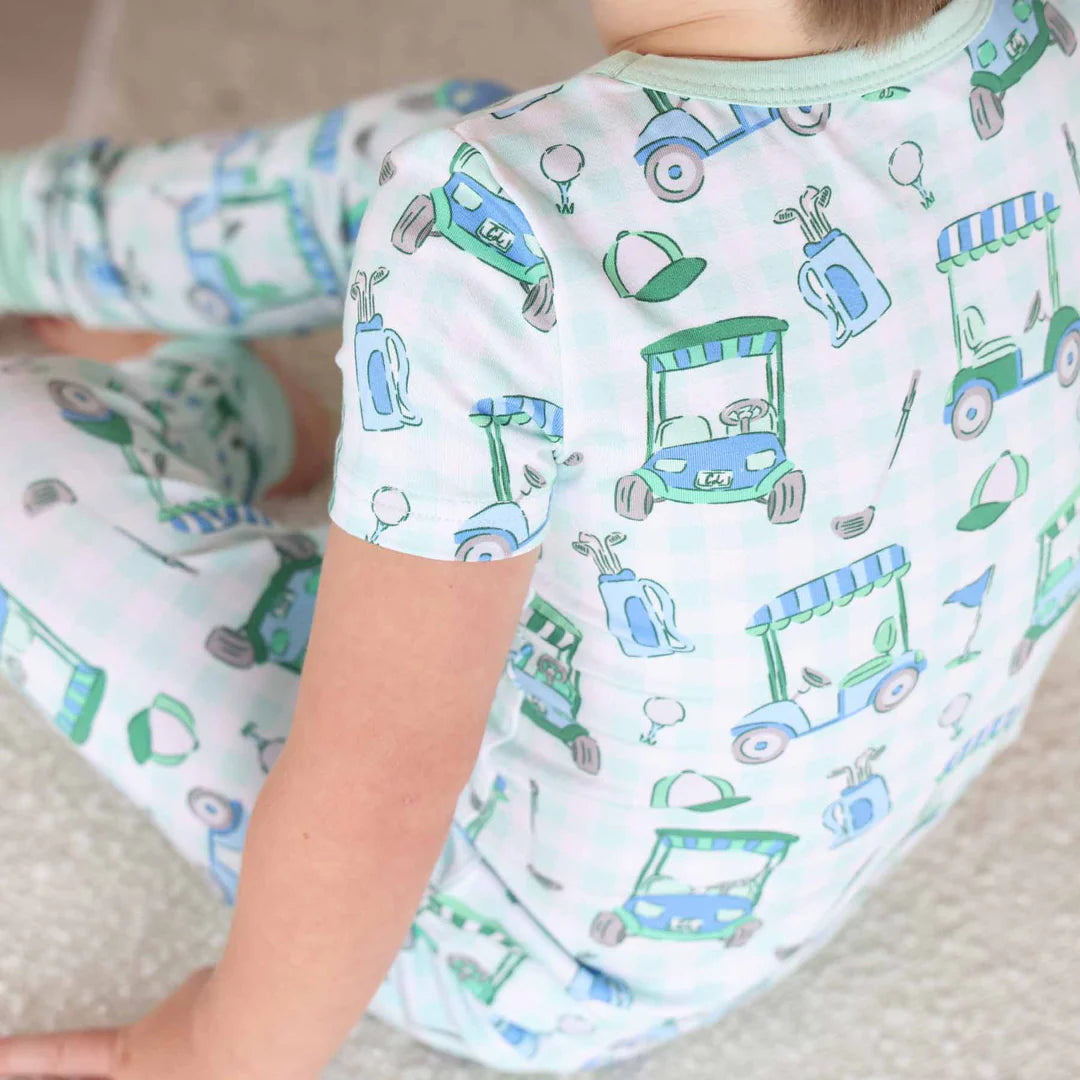 Birdie Babes Two Piece Pajama Set | Green