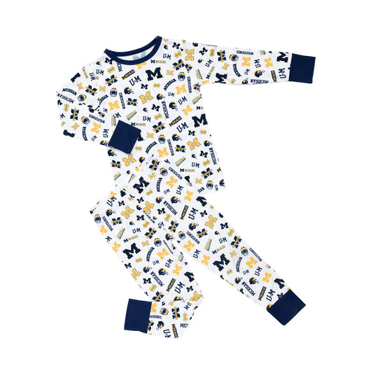 Michigan Wolverines Two Piece Pajama Set