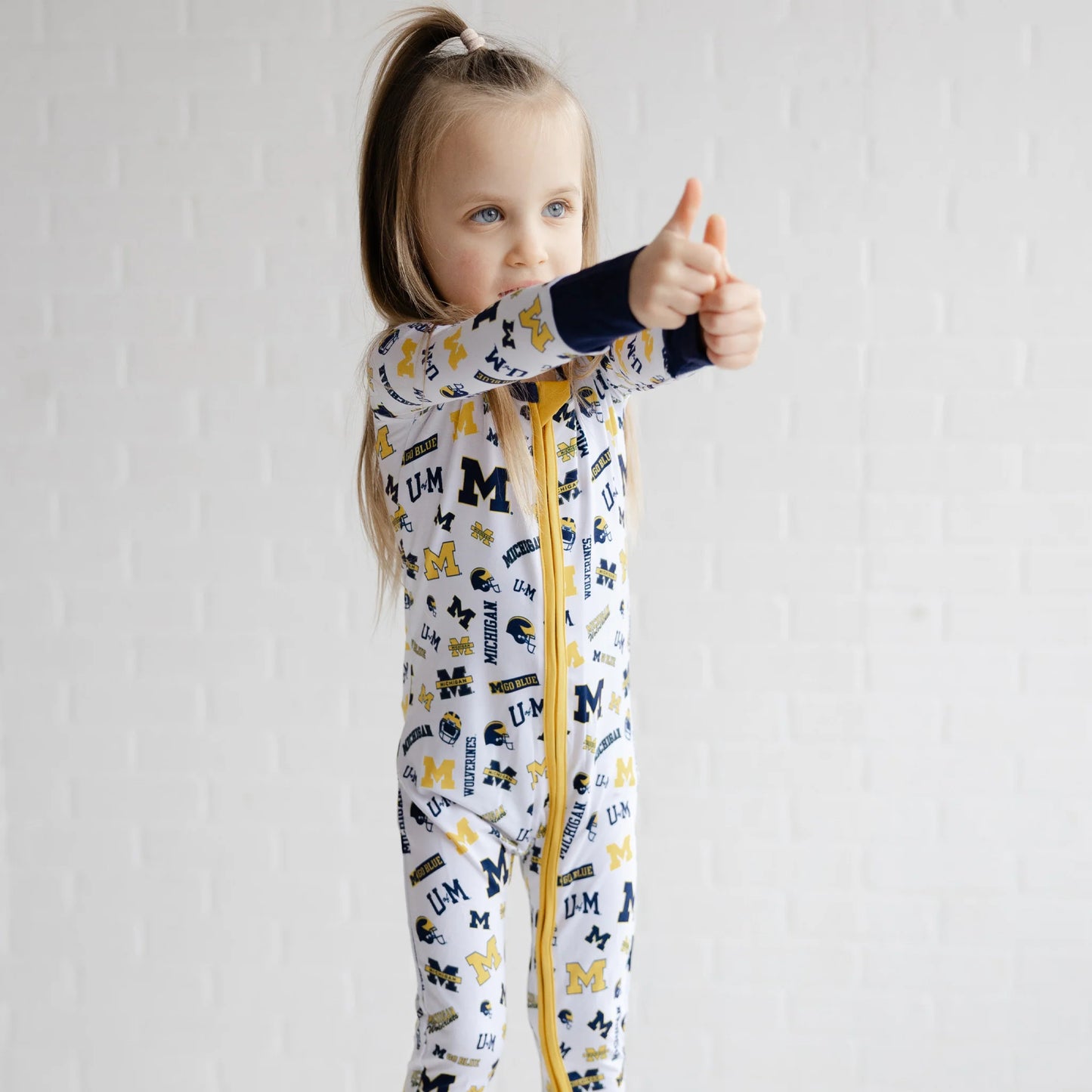 Michigan Wolverines Zippy One Piece Sleeper