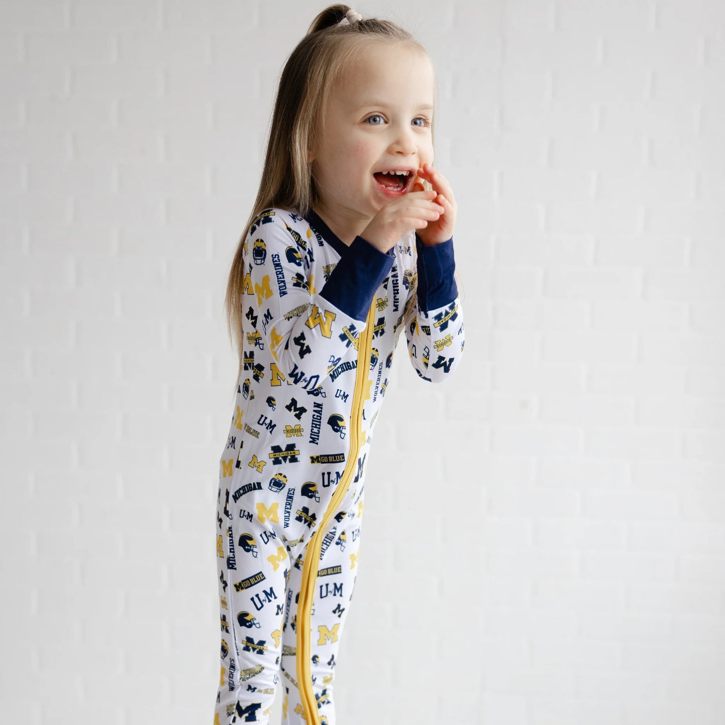 Michigan Wolverines Zippy One Piece Sleeper