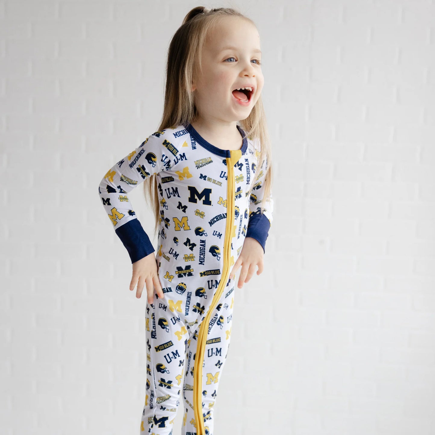 Michigan Wolverines Zippy One Piece Sleeper