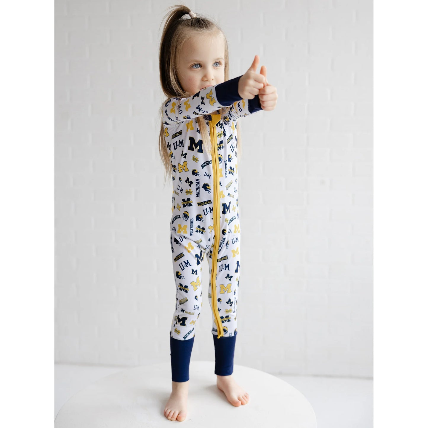 Michigan Wolverines Zippy One Piece Sleeper