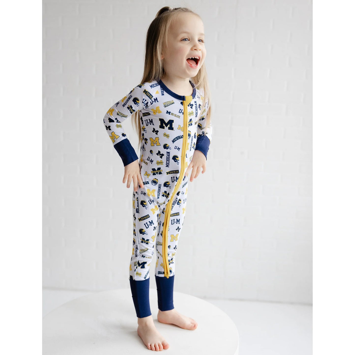 Michigan Wolverines Zippy One Piece Sleeper