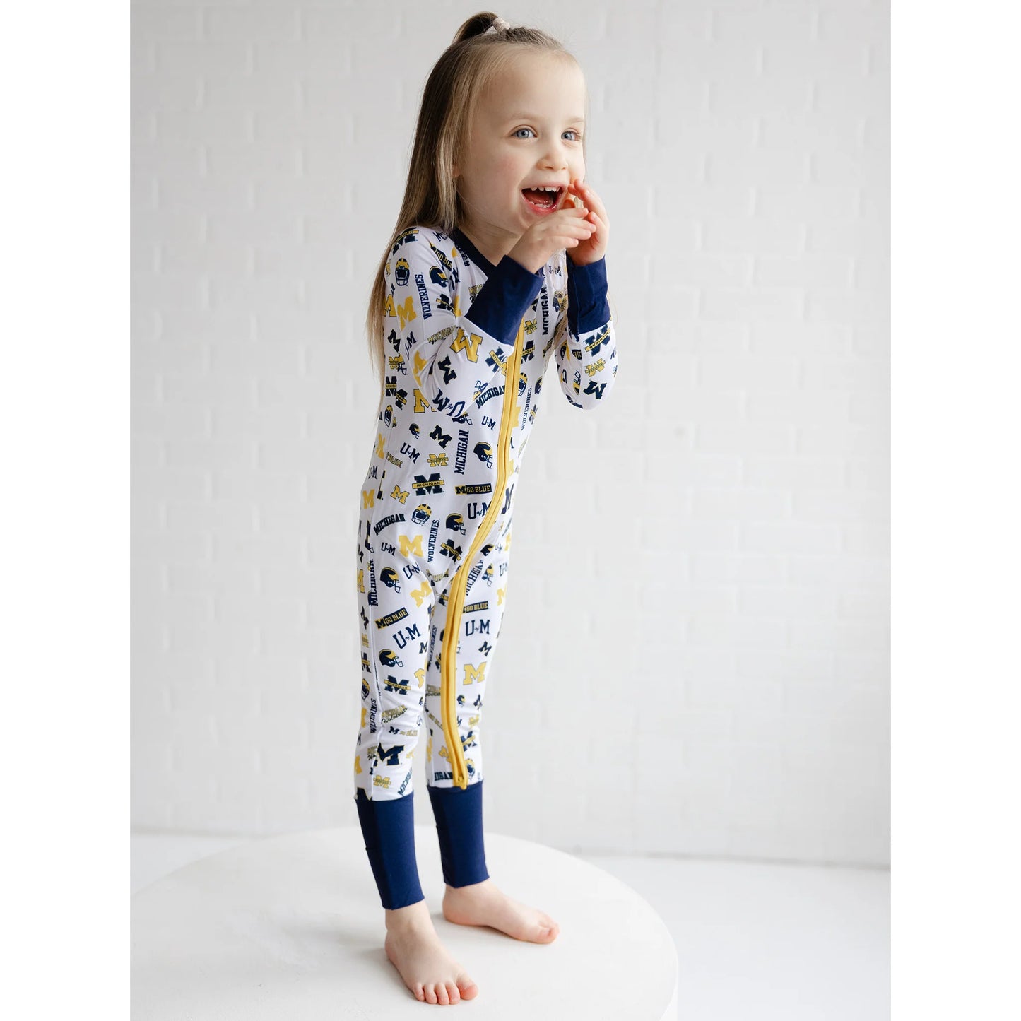 Michigan Wolverines Zippy One Piece Sleeper