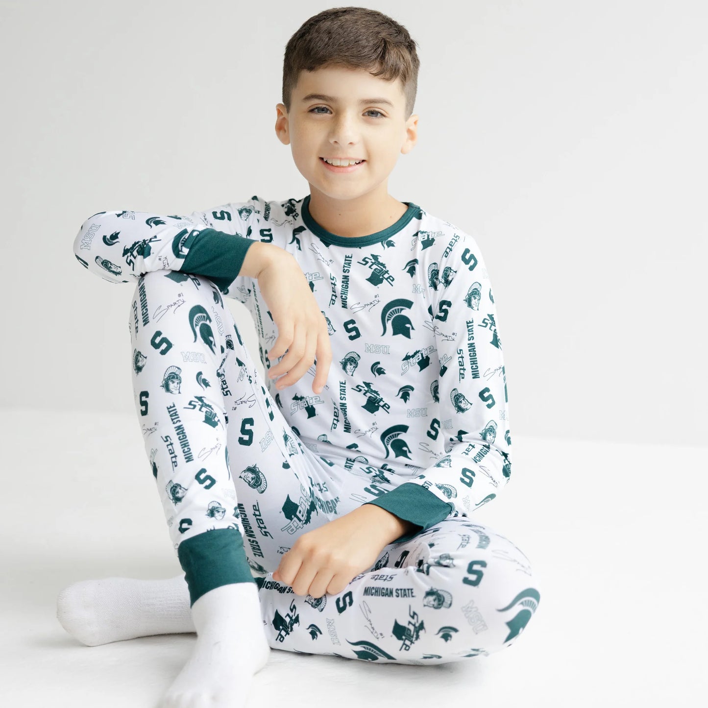 Michigan State Spartans Two Piece Pajama Set