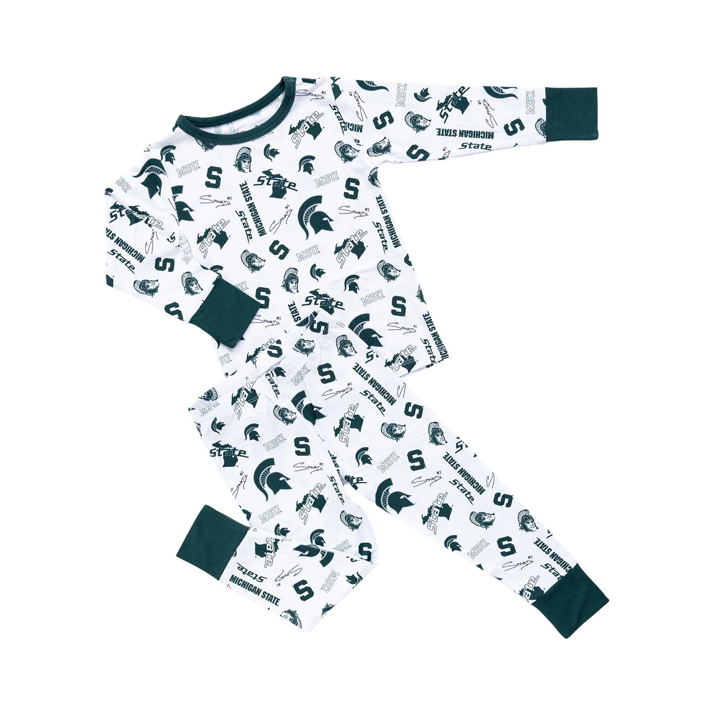 Michigan State Spartans Two Piece Pajama Set