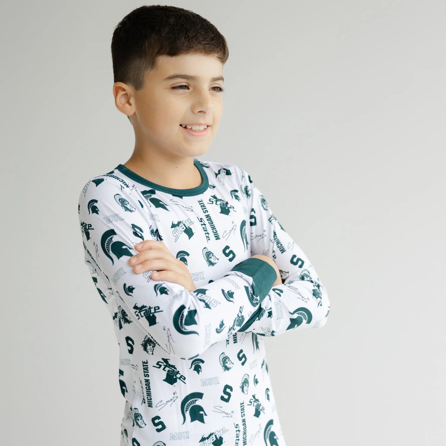 Michigan State Spartans Two Piece Pajama Set