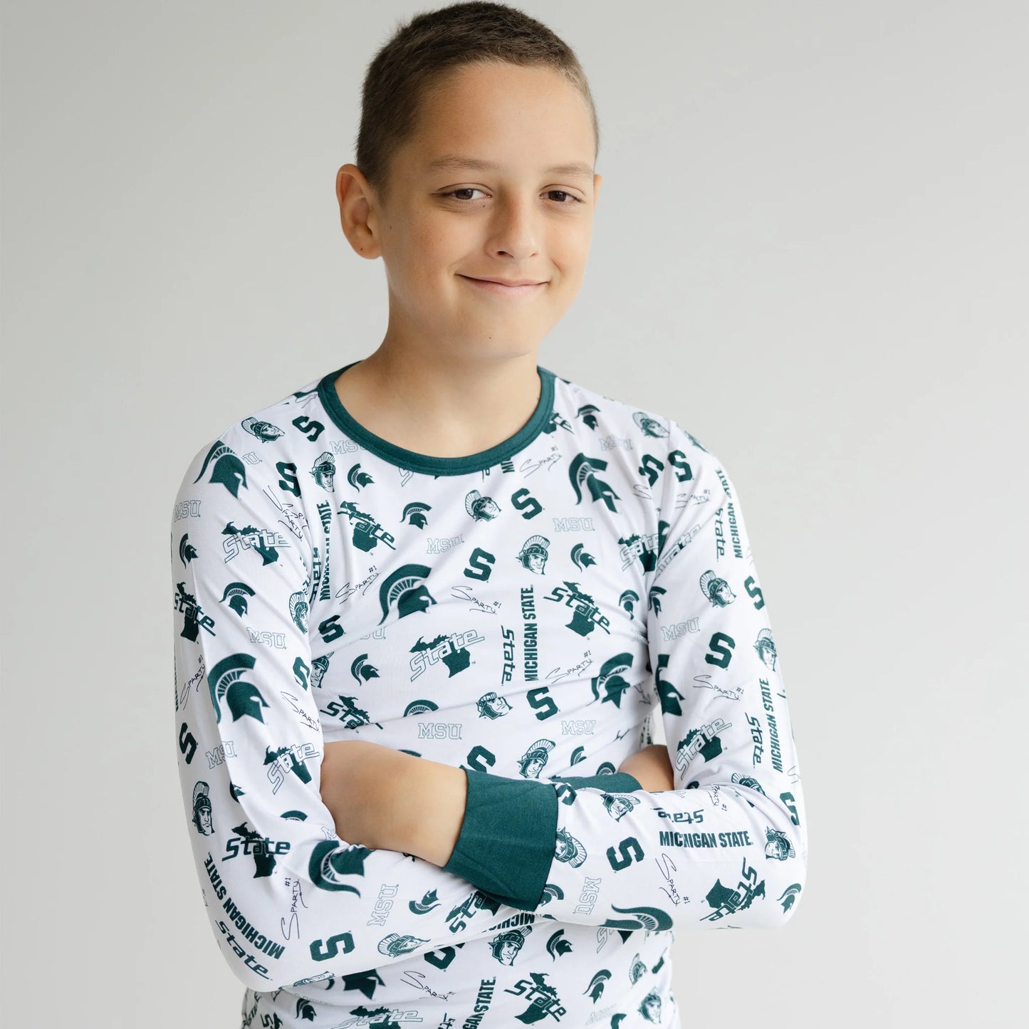 Michigan State Spartans Two Piece Pajama Set