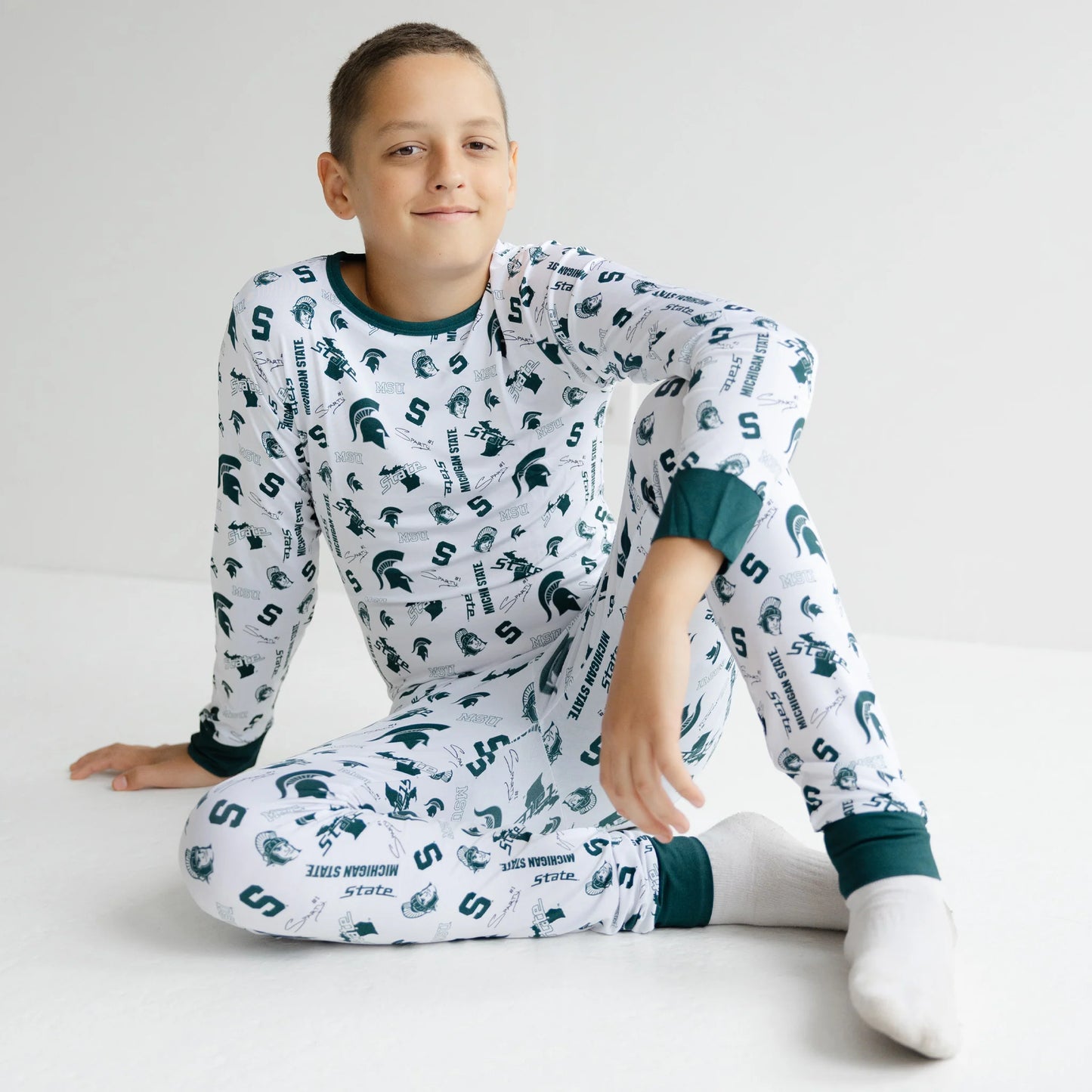 Michigan State Spartans Two Piece Pajama Set