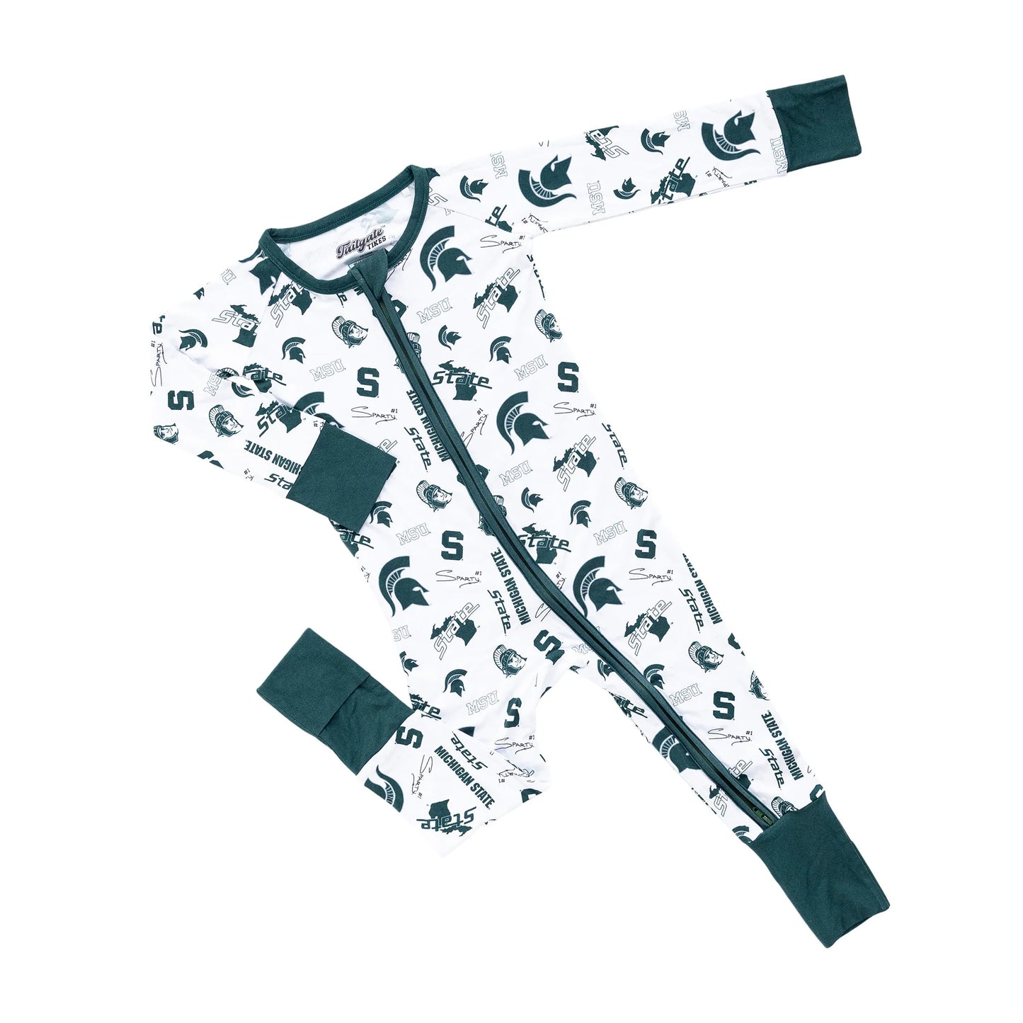 Michigan State Spartans Zippy One Piece Sleeper
