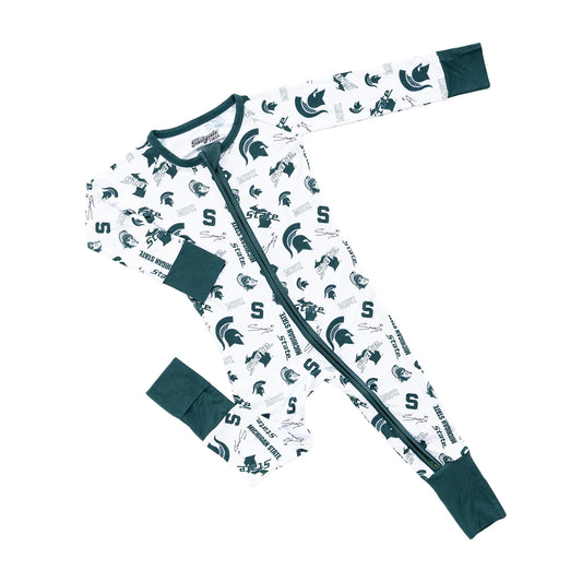 Michigan State Spartans Zippy One Piece Sleeper