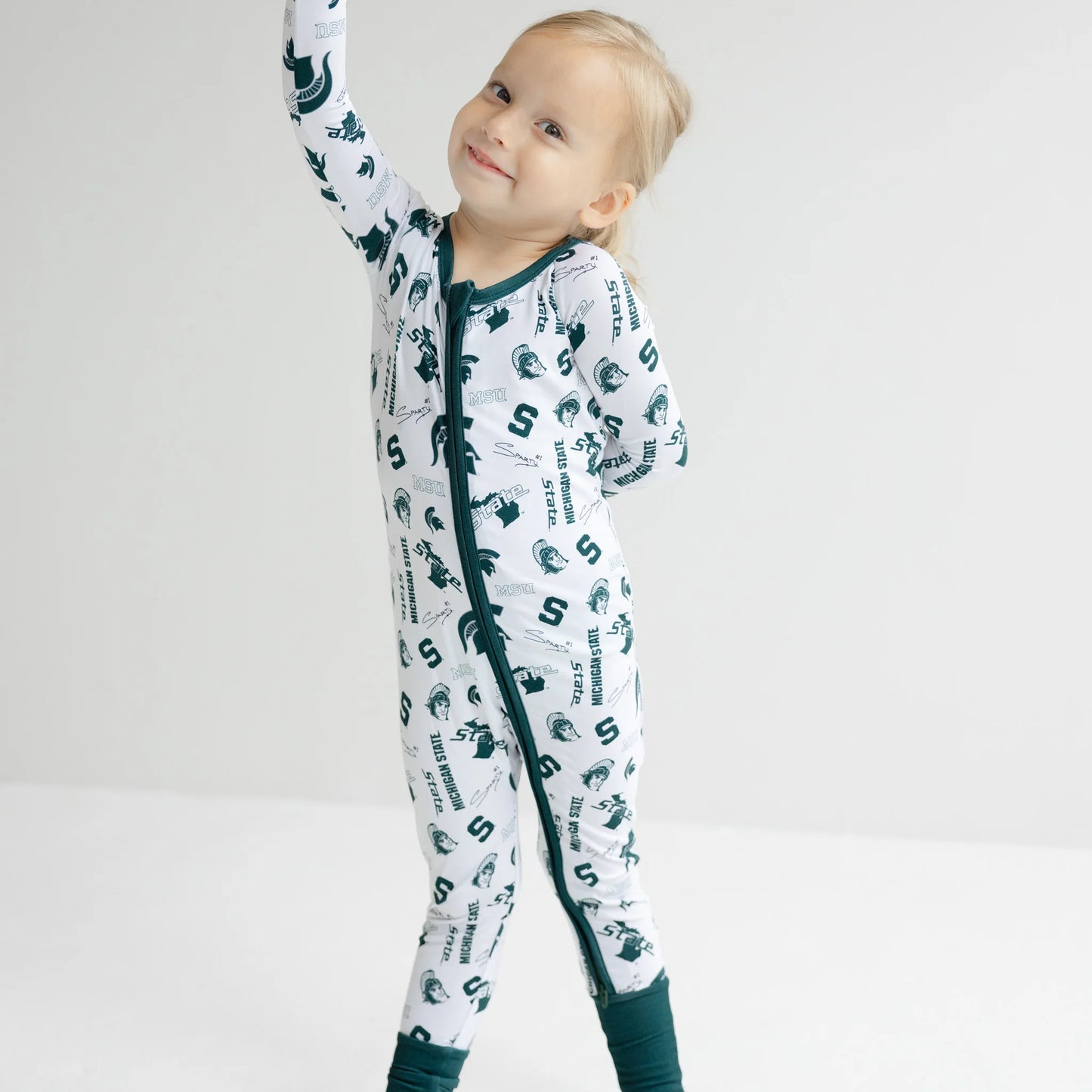 Michigan State Spartans Zippy One Piece Sleeper