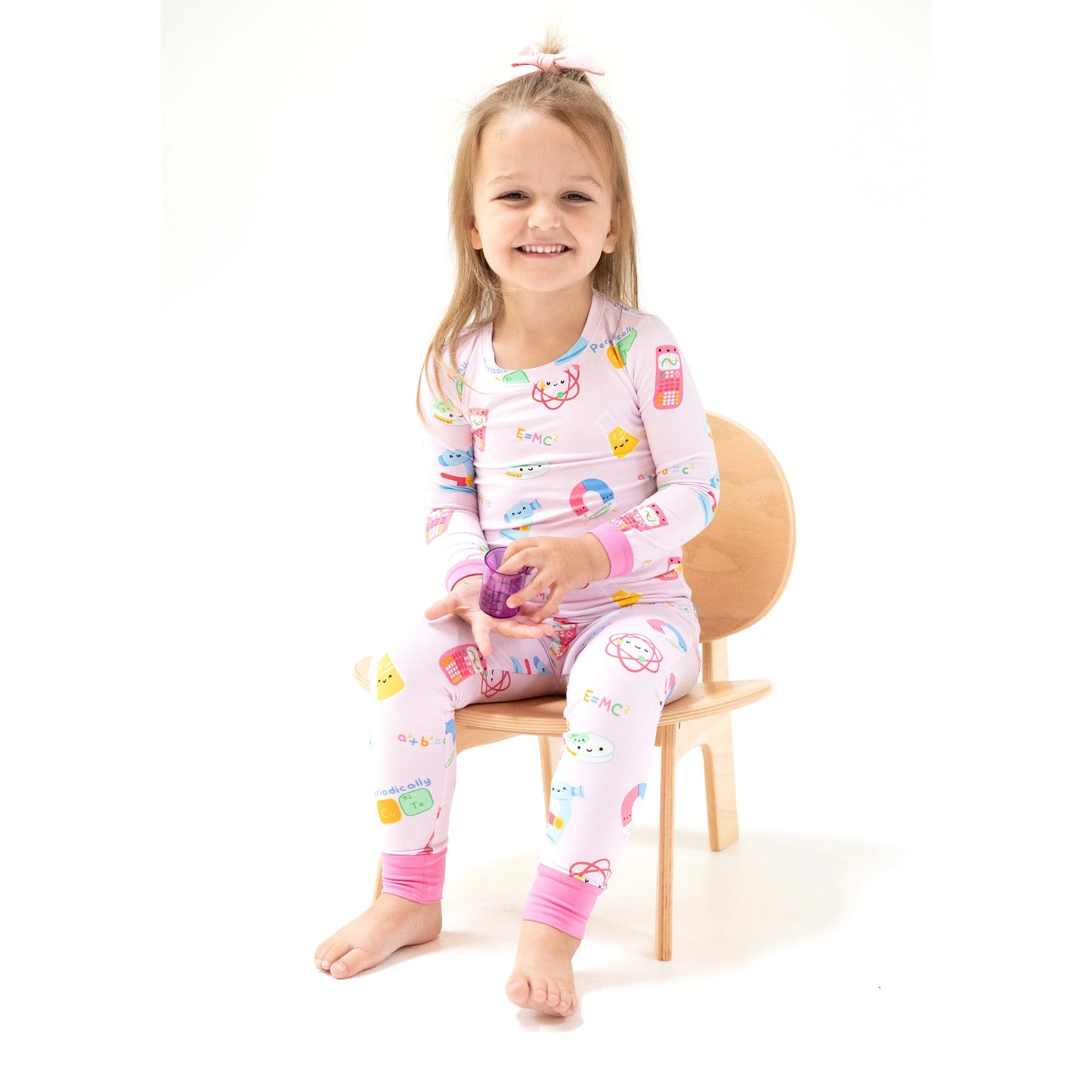 Future Scientist Long Sleeve Loungewear Set - Pink