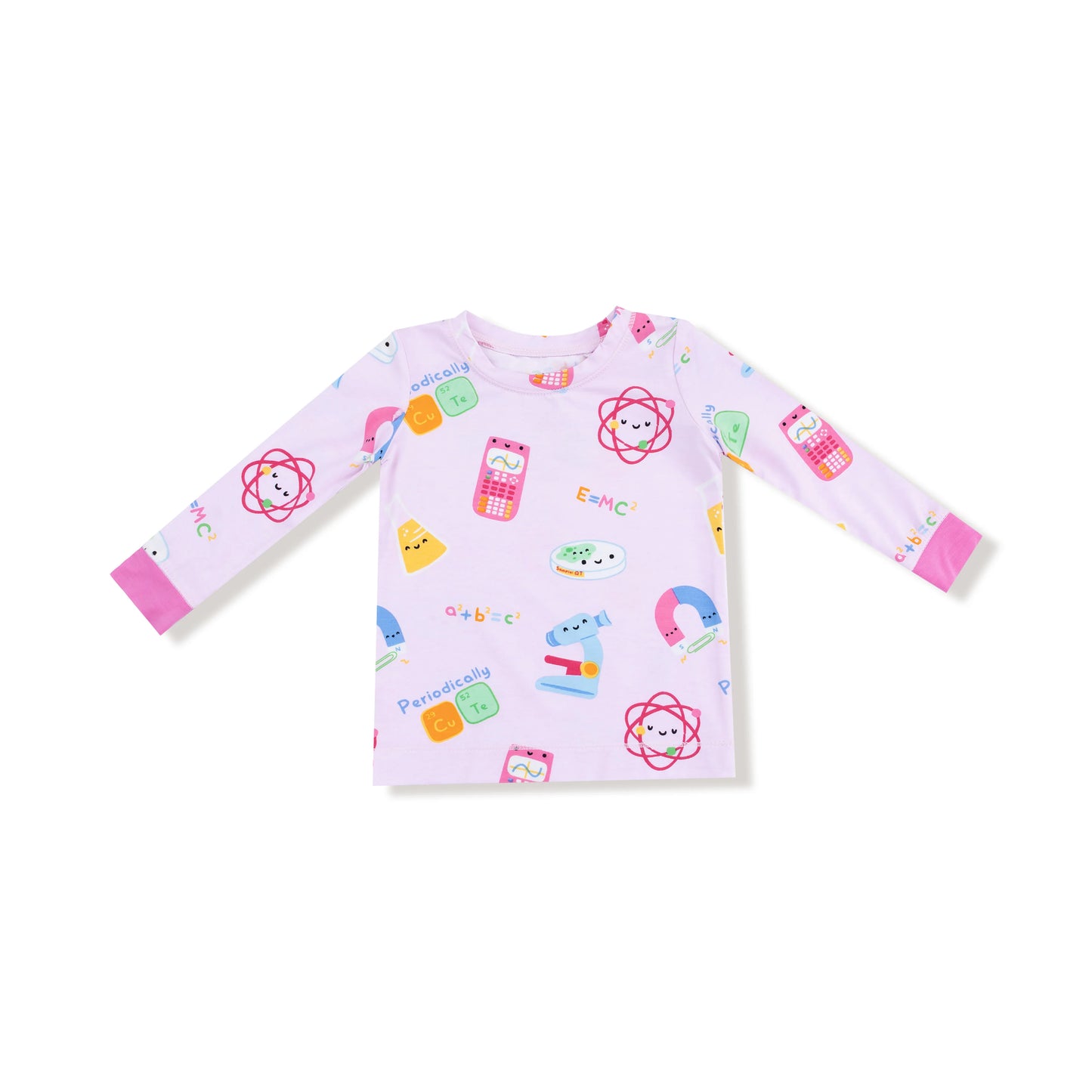 Future Scientist Long Sleeve Loungewear Set - Pink